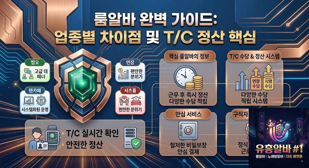룸알바 업종별 차이점